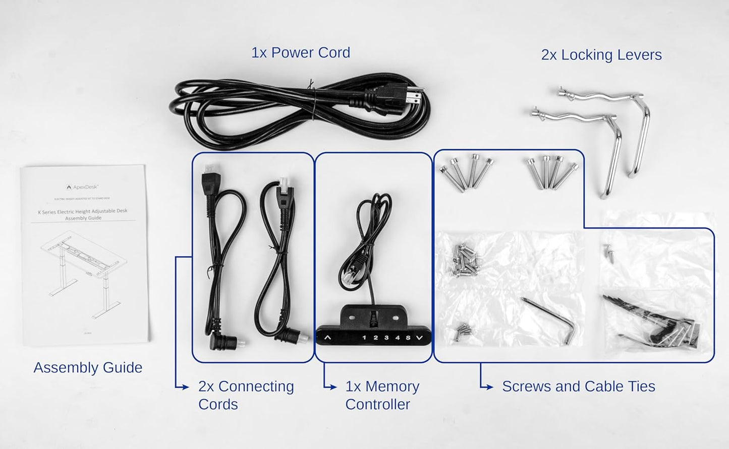 Base de Escritorio Regulable en Altura con Doble Motor