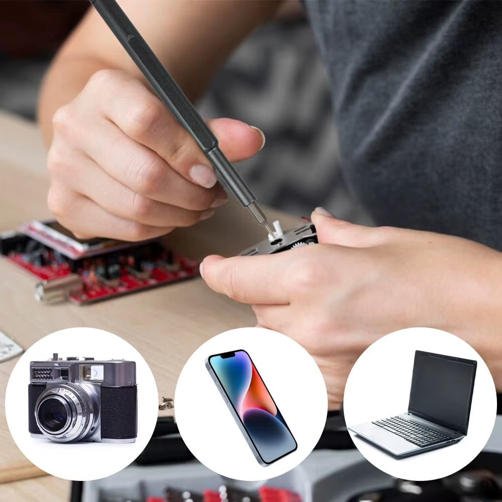 Kit de Destornilladores de Precisión Magnéticos 63 en 1