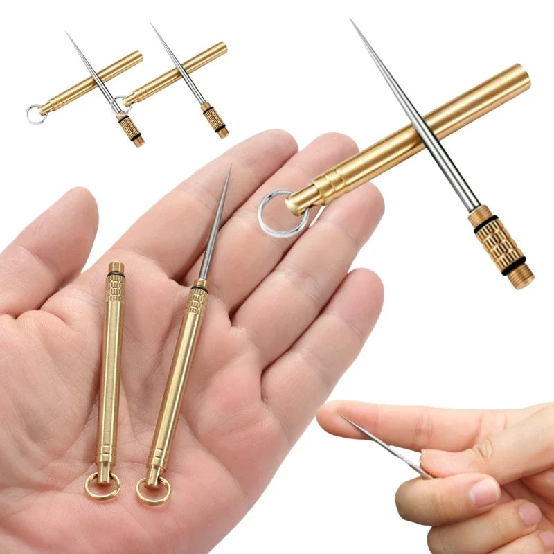 Palillos de Titanio Portátiles con Llavero