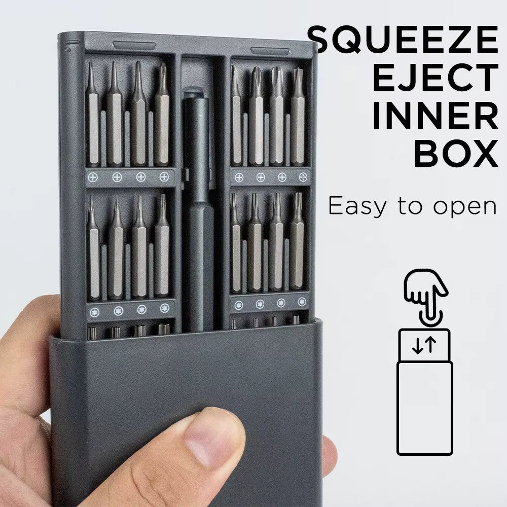 Kit de Destornilladores de Precisión Magnéticos 63 en 1
