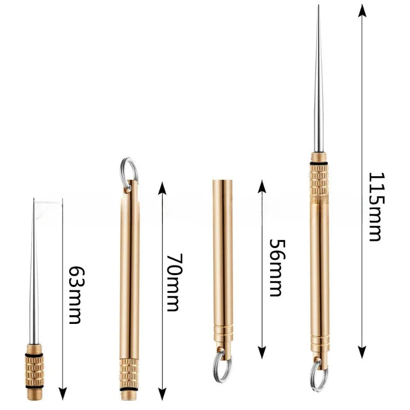 Palillos de Titanio Portátiles con Llavero