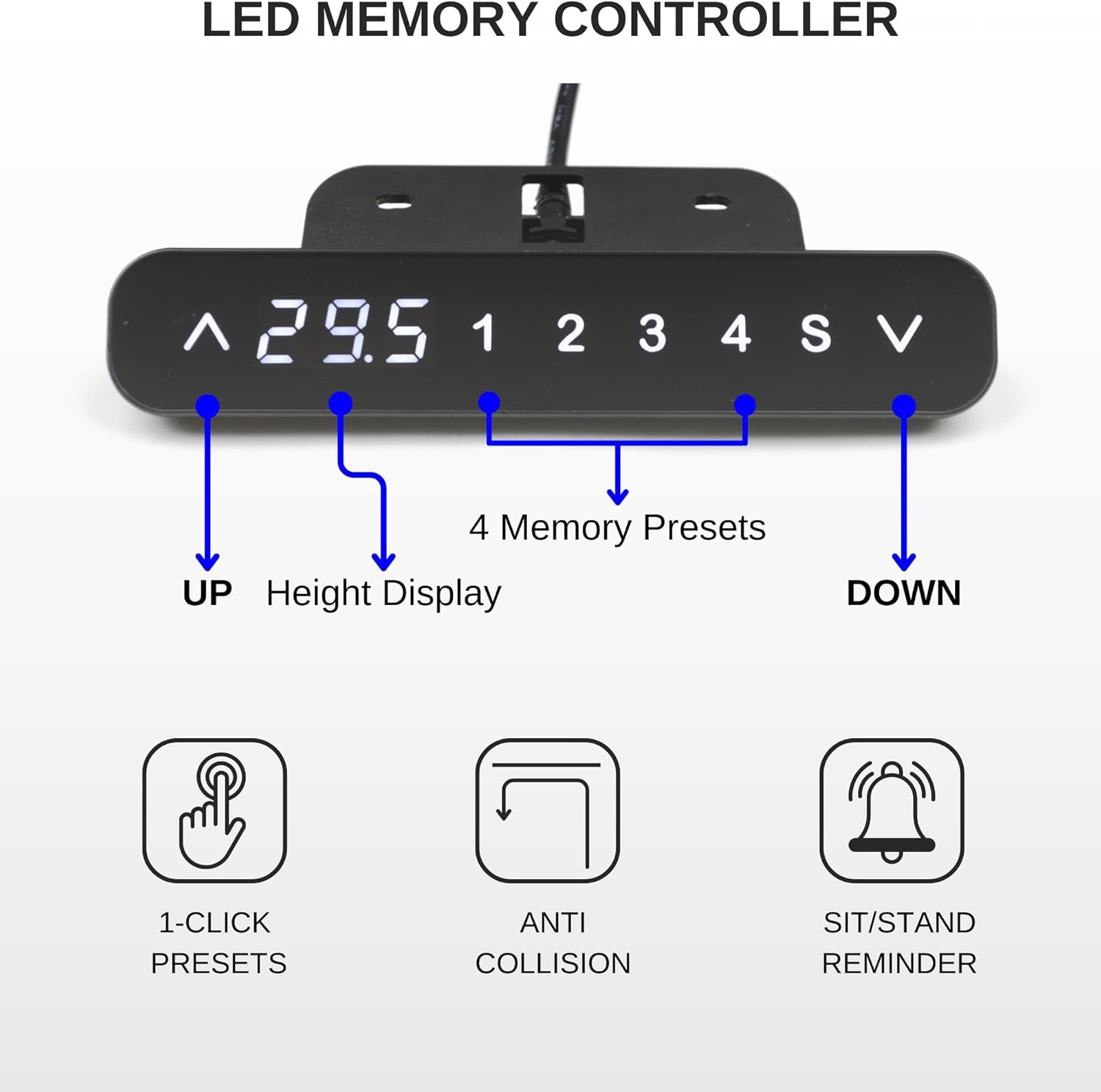 Base de Escritorio Regulable en Altura con Doble Motor