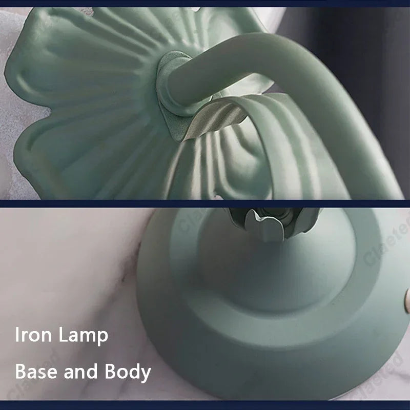 Lámpara de Escritorio con Diseño Floral Clásico