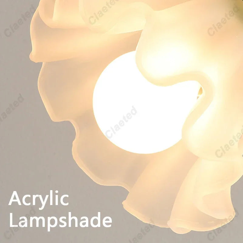 Lámpara de Escritorio con Diseño Floral Clásico