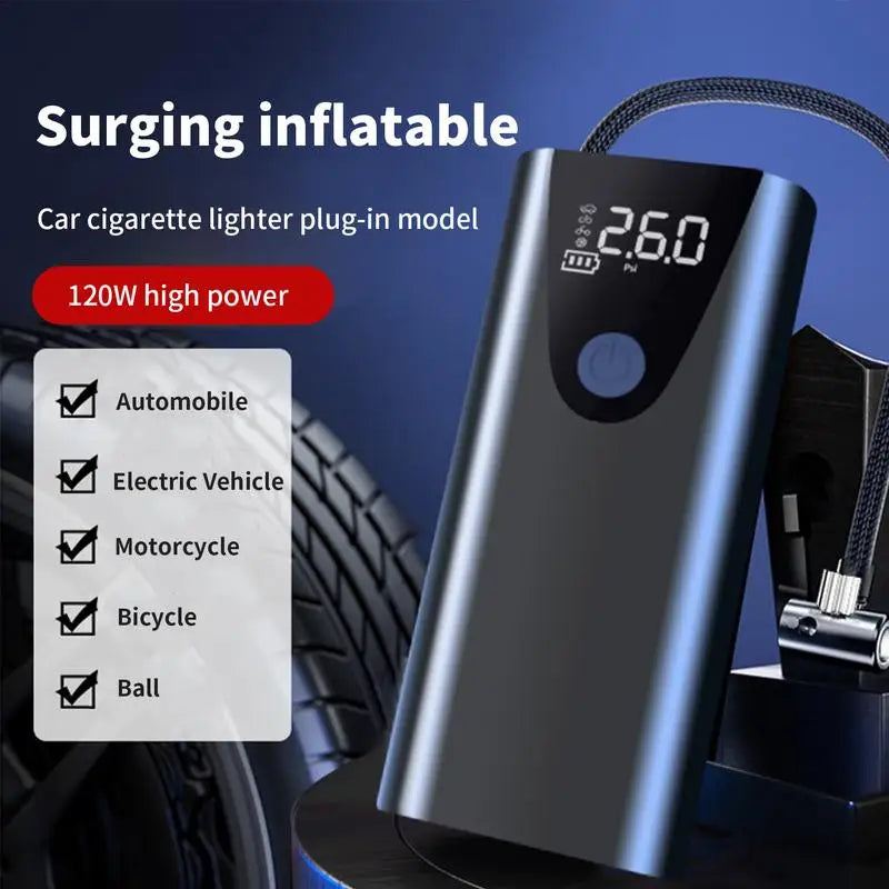 Compresor de Aire Eléctrico para Auto y Bicicleta