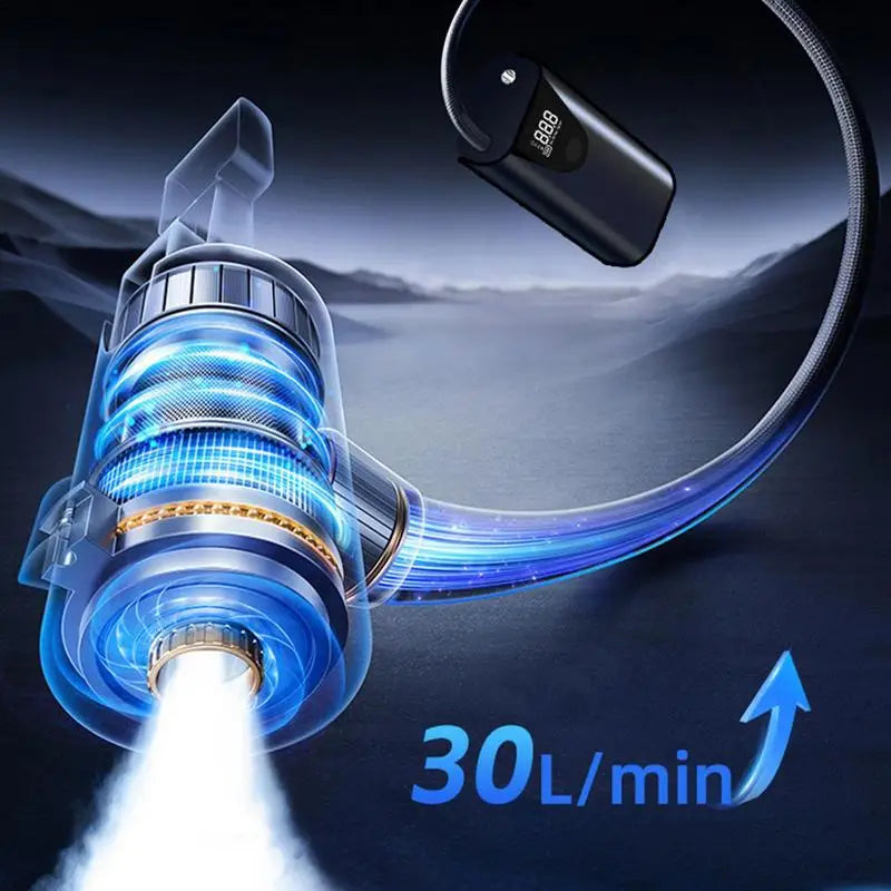 Compresor de Aire Eléctrico para Auto y Bicicleta