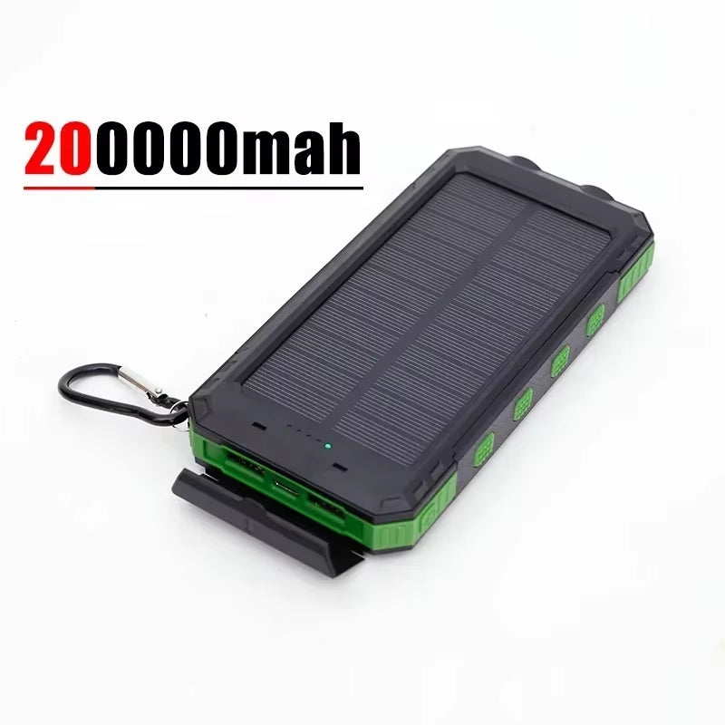 Power Bank Solar de Alta Capacidad 200000 mAh