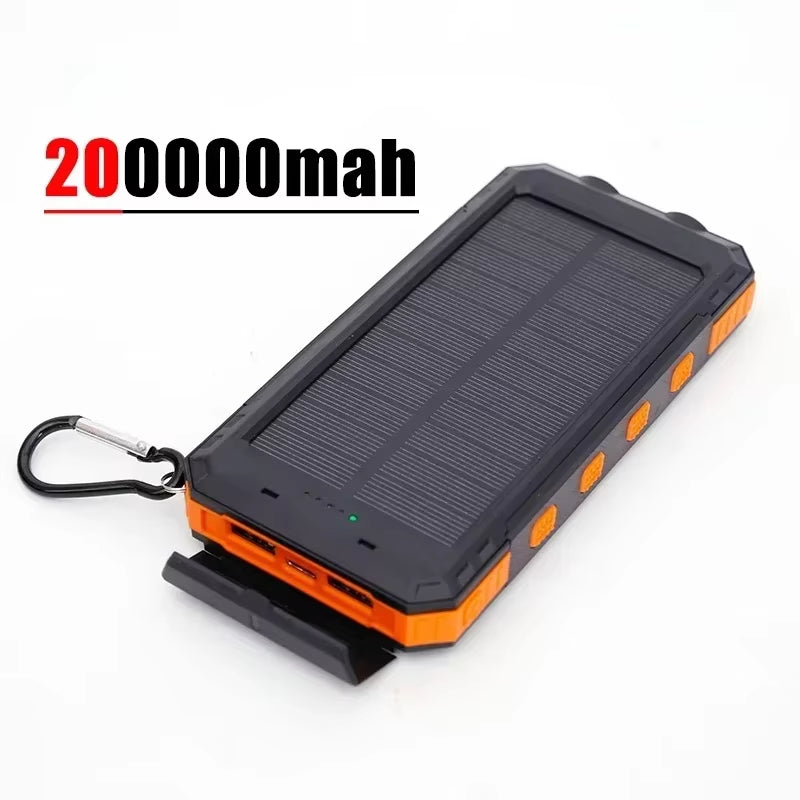 Power Bank Solar de Alta Capacidad 200000 mAh